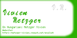 vivien metzger business card